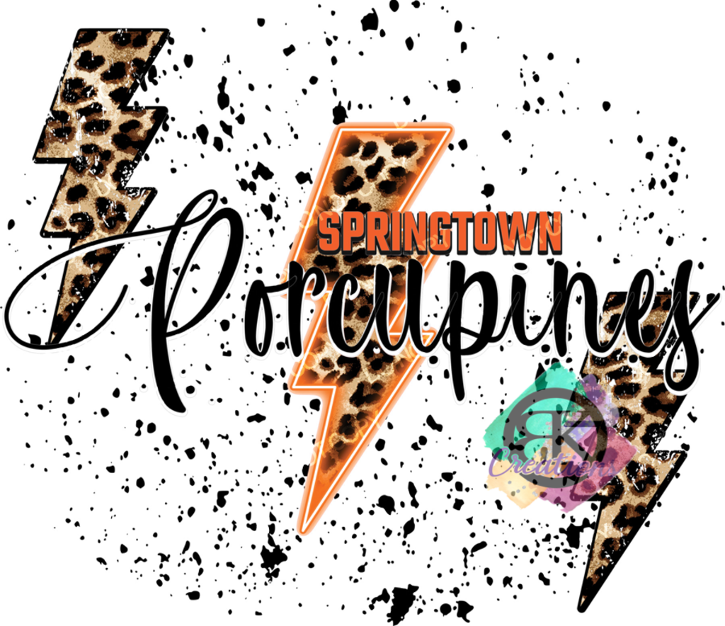 SP1166 - 3 Lightening Leopard and Neon Springtown Porcupines