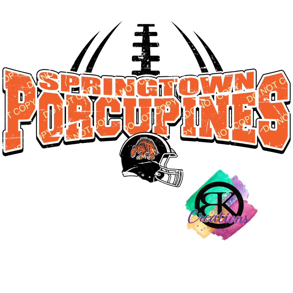 SP1116 - SPRINGTOWN FOOTBALL WITH HELMET