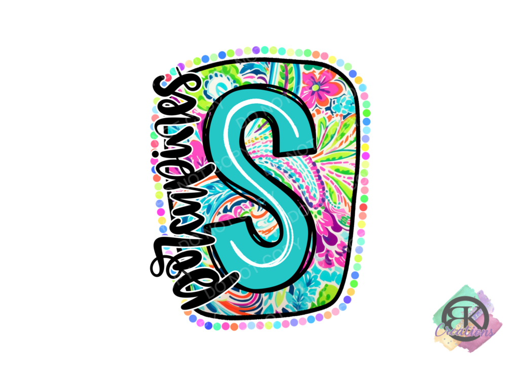 SP1178 - FLORAL S WITH DOTS AROUND