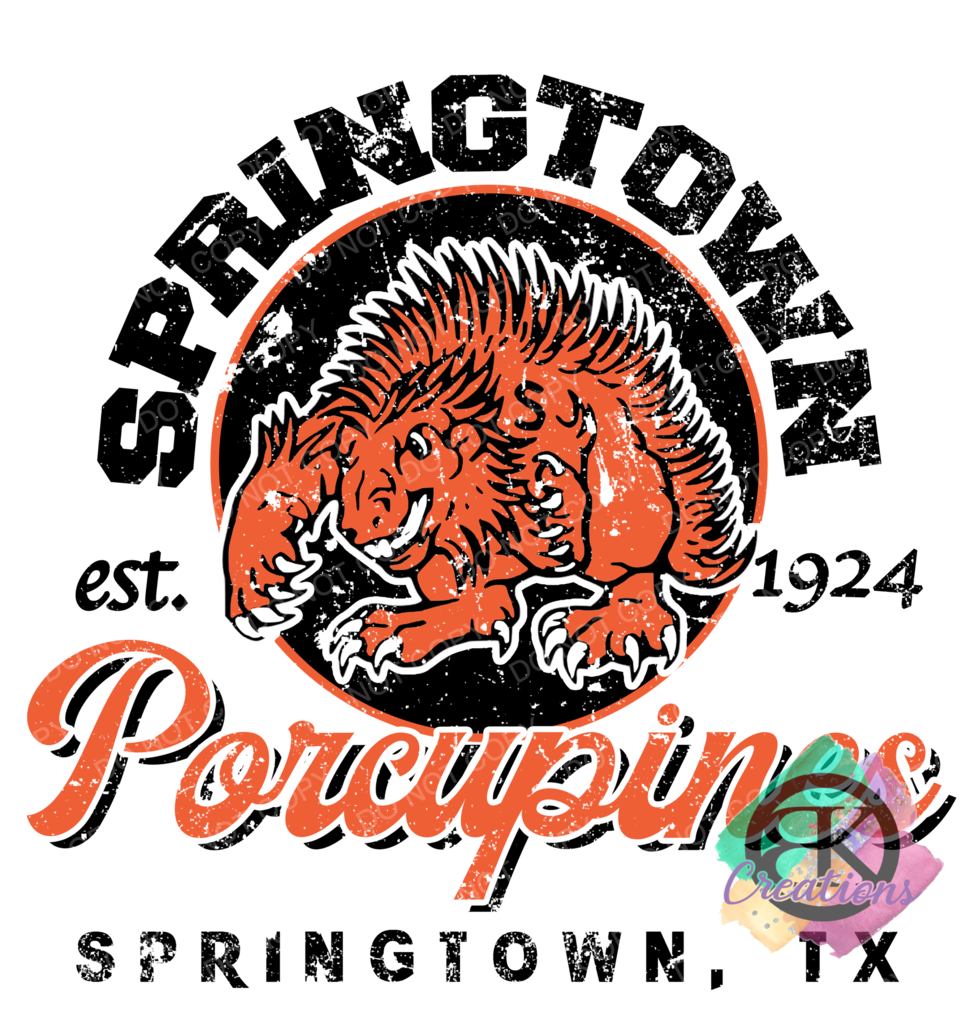 SP1114 - ESTABLISHED SPRINGTOWN PORCUPINES