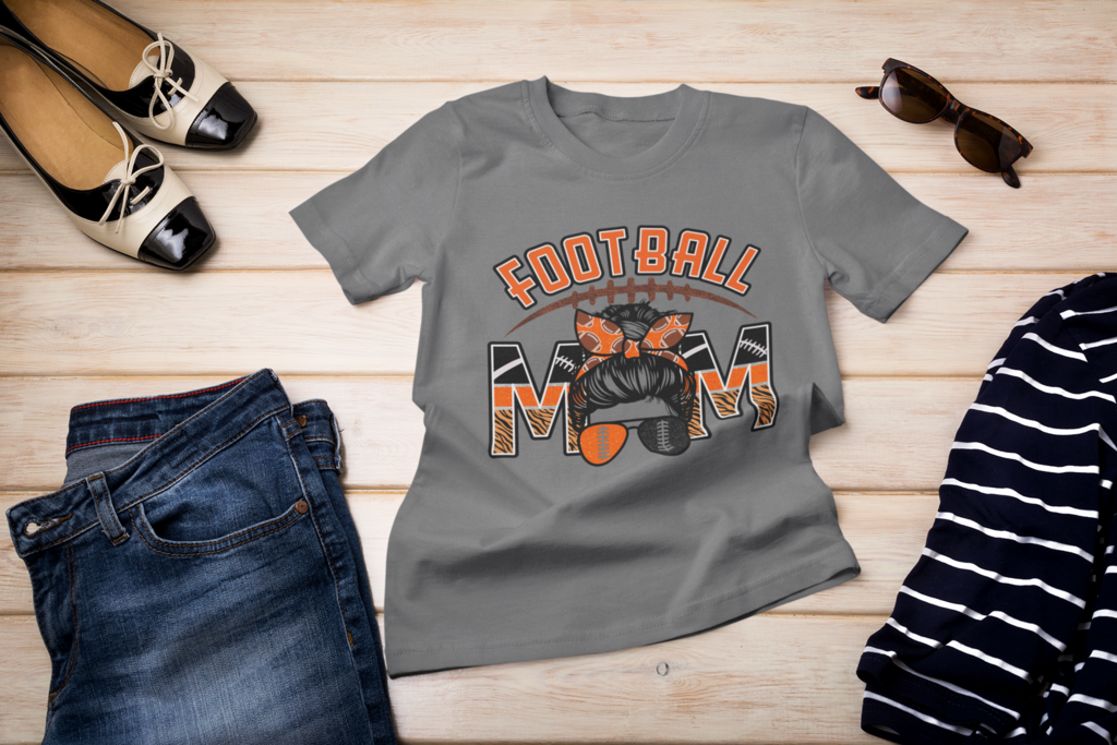 SP1137 - FOOTBALL MOM ORANGE/BLACK