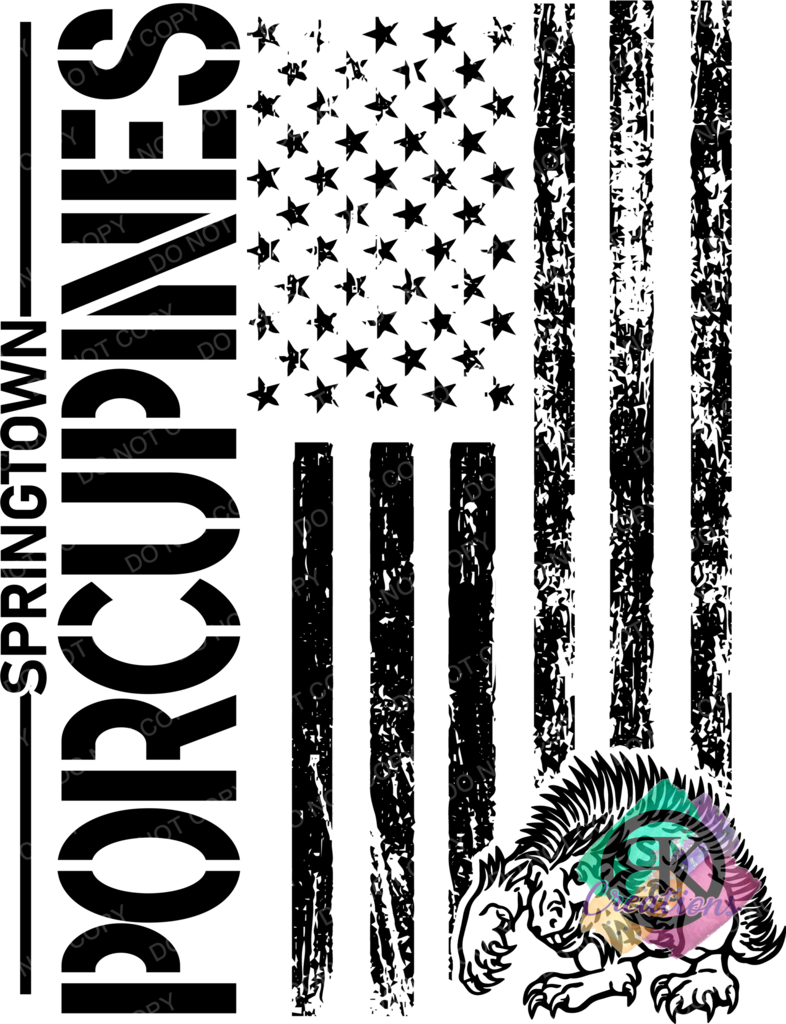 SP1052D - FLAG WHEN IN DOUBT BACK DESIGN