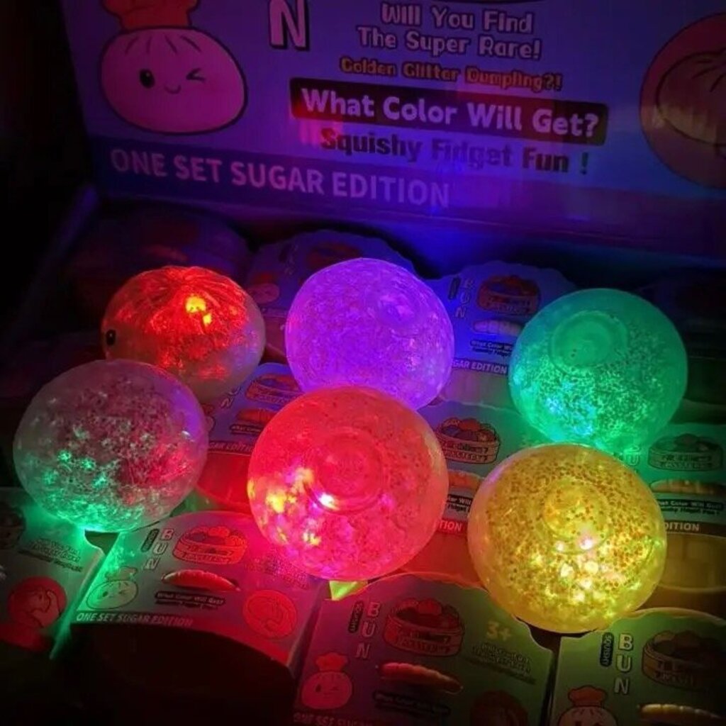 Dumpling - Squishy Light up Glitter Dumpling