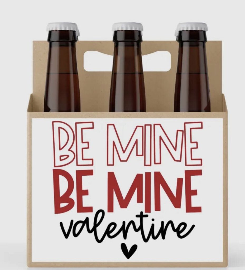 Be Mine Valentine Holder 6 pack