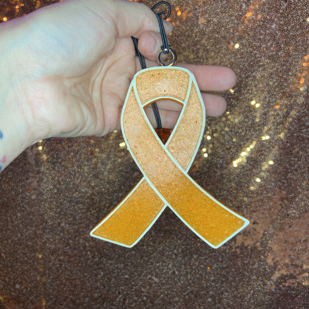 Orange Awareness Ribbon Freshie in Pecan Pie Scent