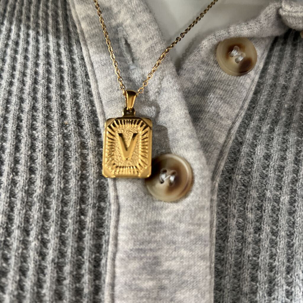 Initial Pendant Necklace