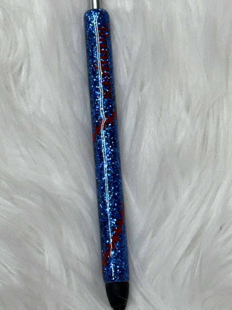 GLITTER GEL PEN - BASEBALL LACE