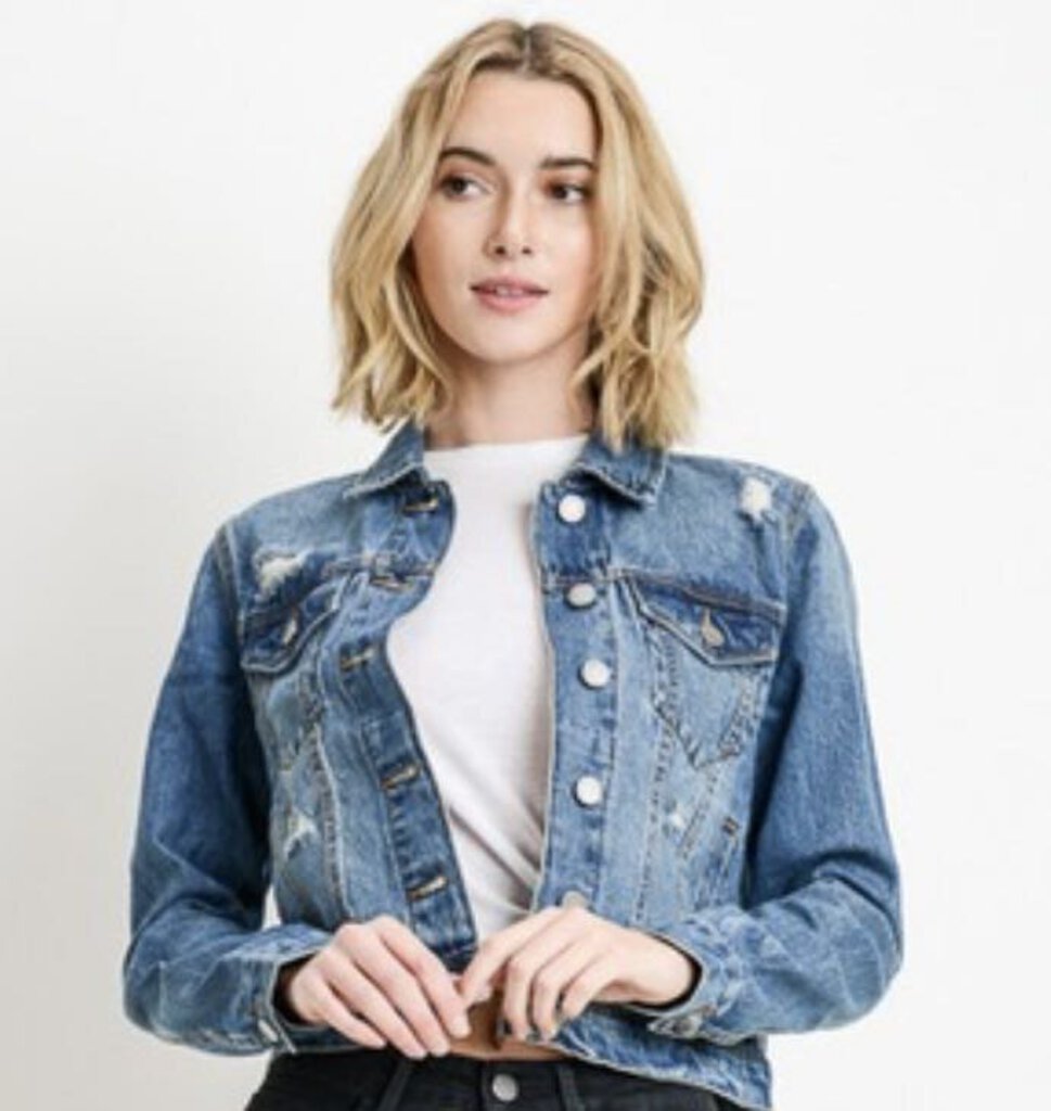 Distressed Denim Jacket