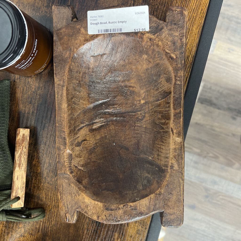 Dough Bowl, Rustic Empty
