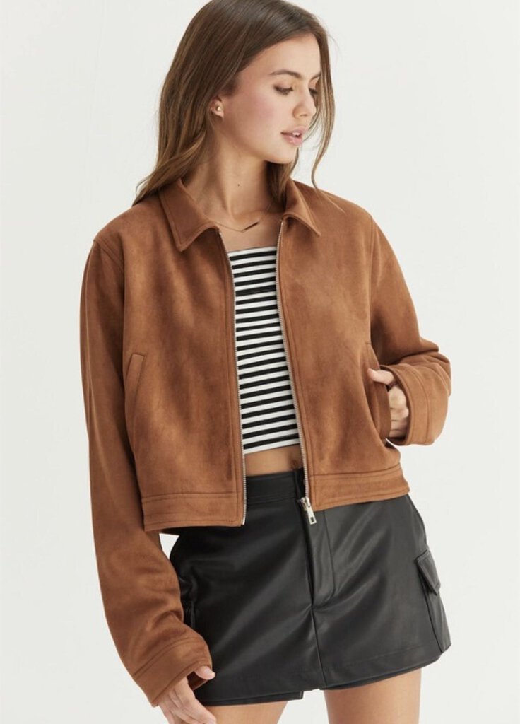 Suede Cropped Jacket