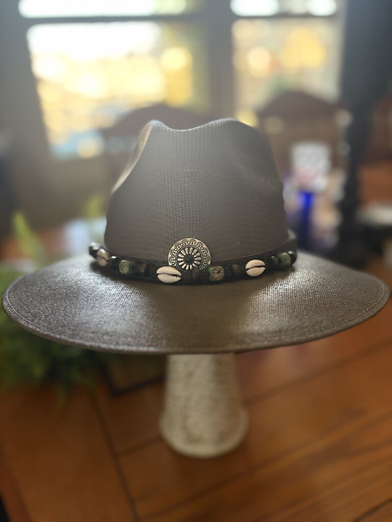 Hat, Summer W/Hatband Brown