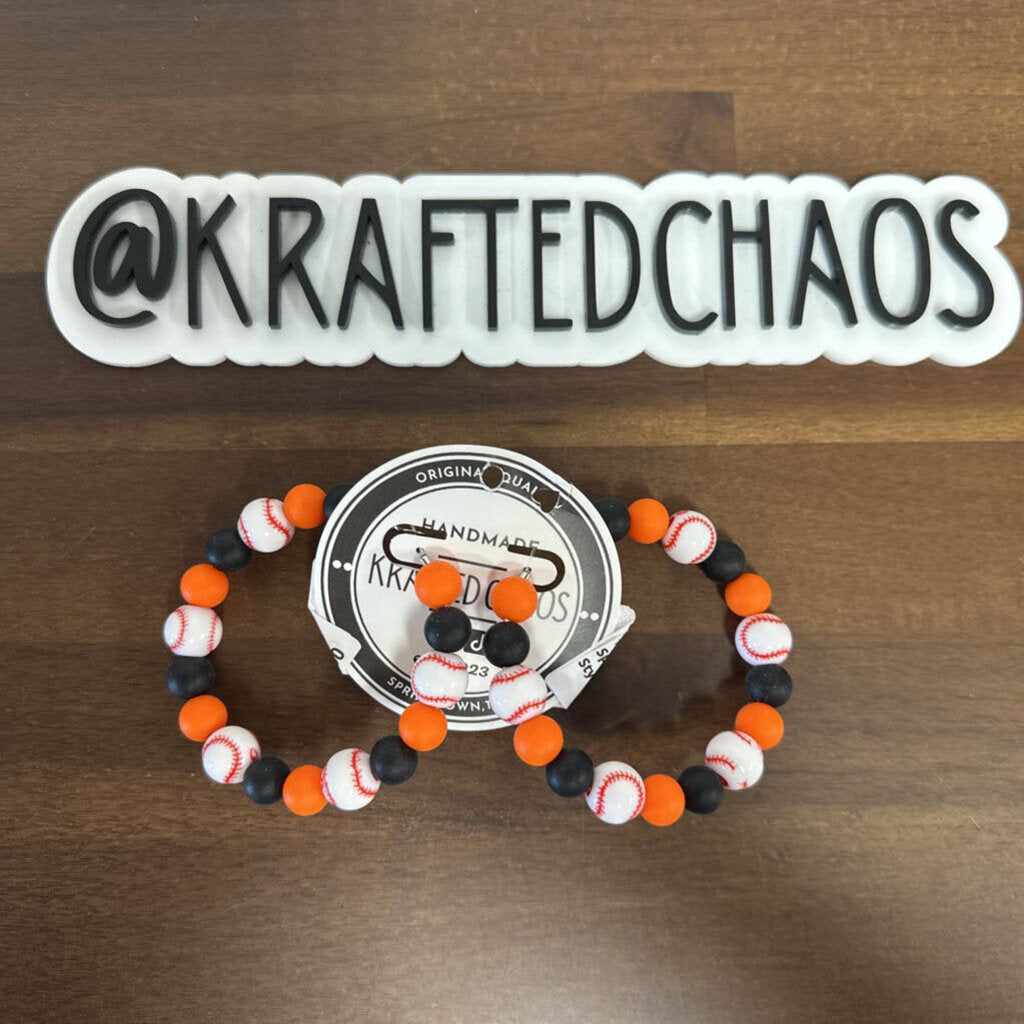 Springtown Hoop Earring - Baseball - Style 1