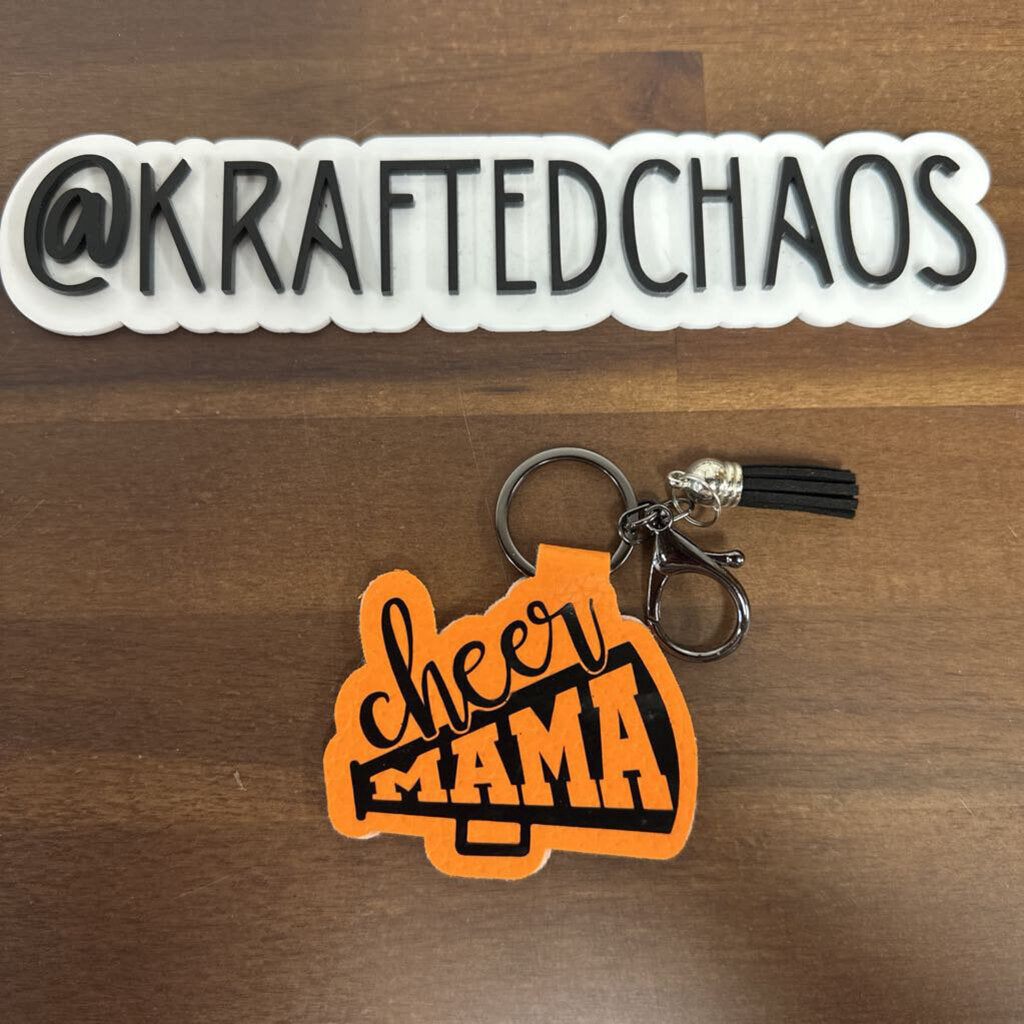 Springtown Leather Keychain - Cheer Mama