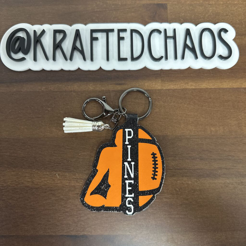 Springtown Leather Keychain - Football