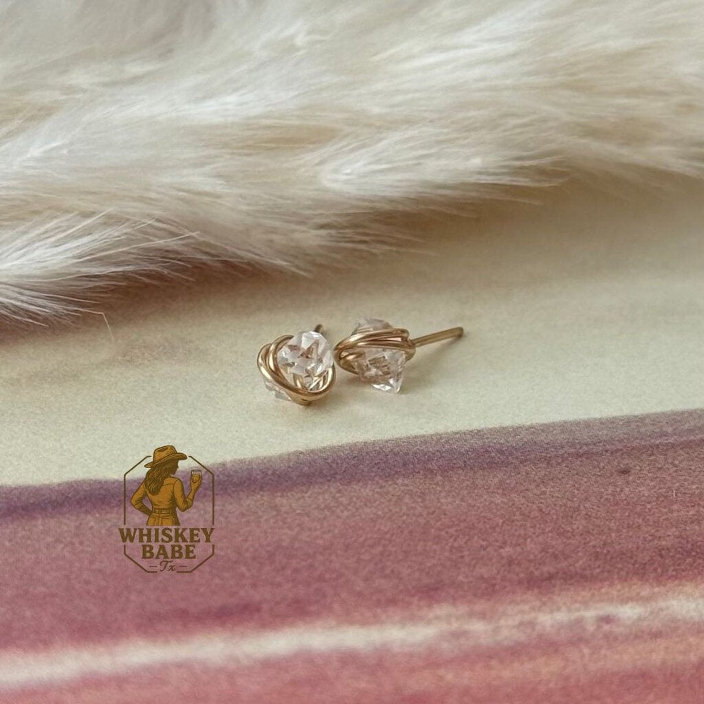 Herkimer Diamond Stud Earrings
