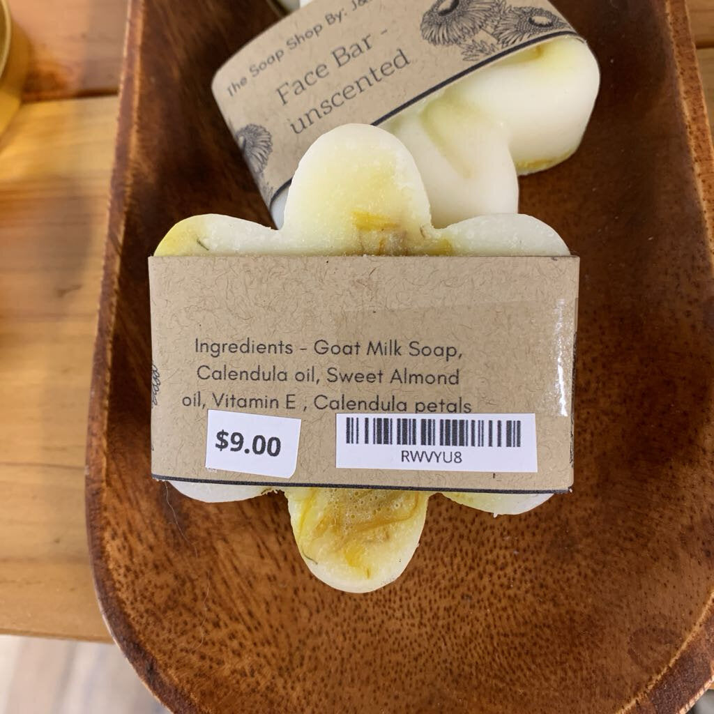 1. Goat Milk - Unscented Calendula Face Bar