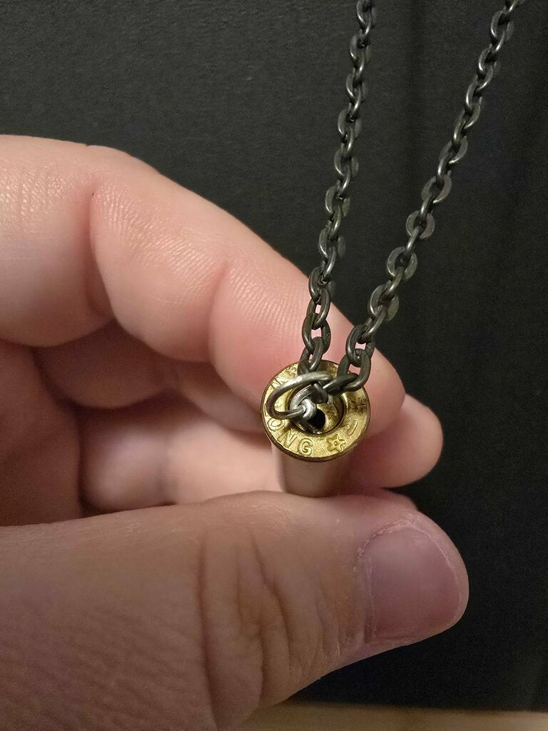 Bullet Casing Necklace-Purple