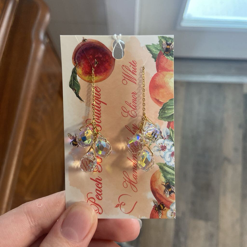 Austrian Crystal set on 24k plated chain