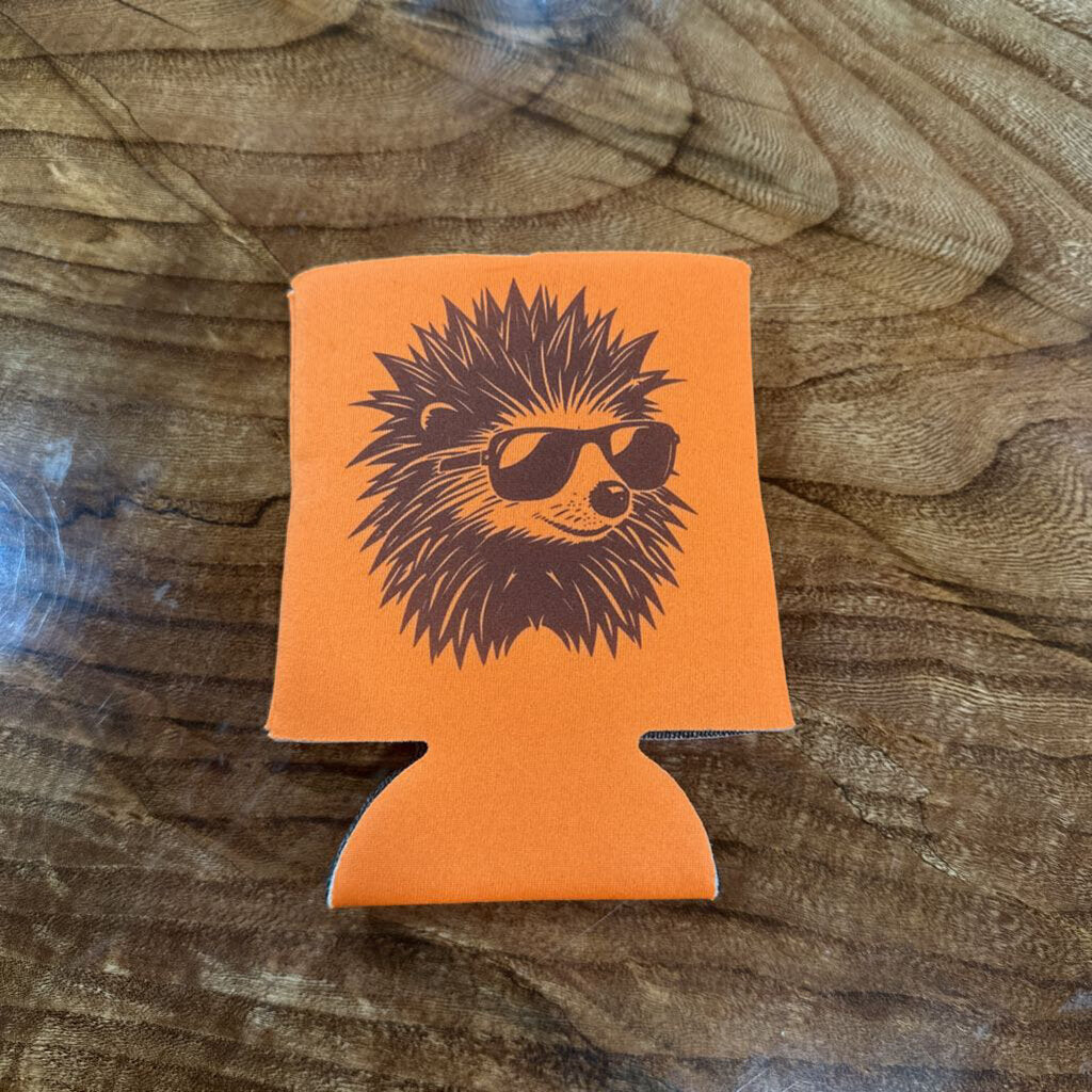 Orange Koozies - Porcupine w/sunglasses