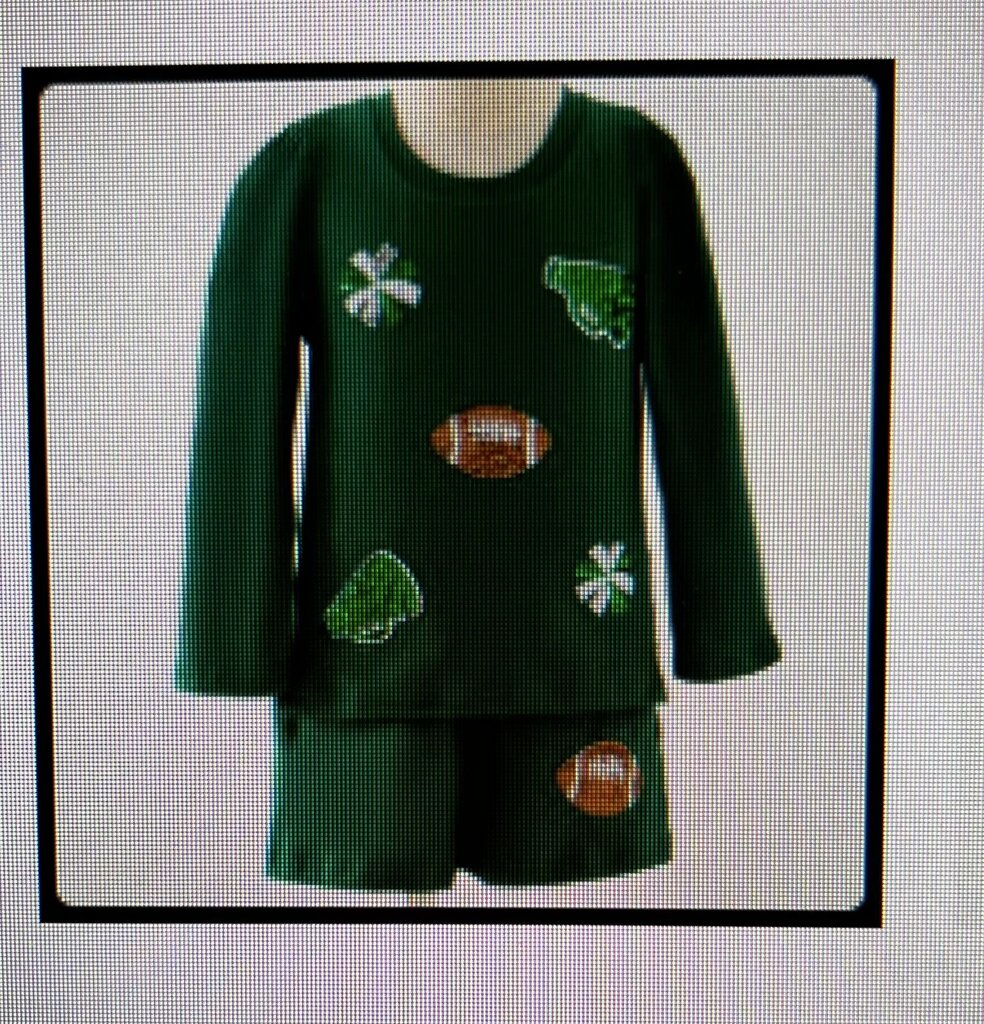 GREEN SPARKLE CHEER SET-3