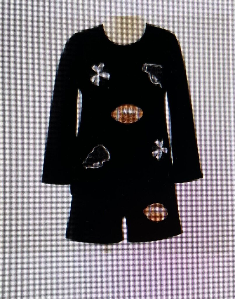 BLACK SPARKLE CHEER SET-3