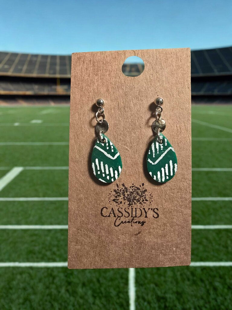 Hornets small teardrop dangle