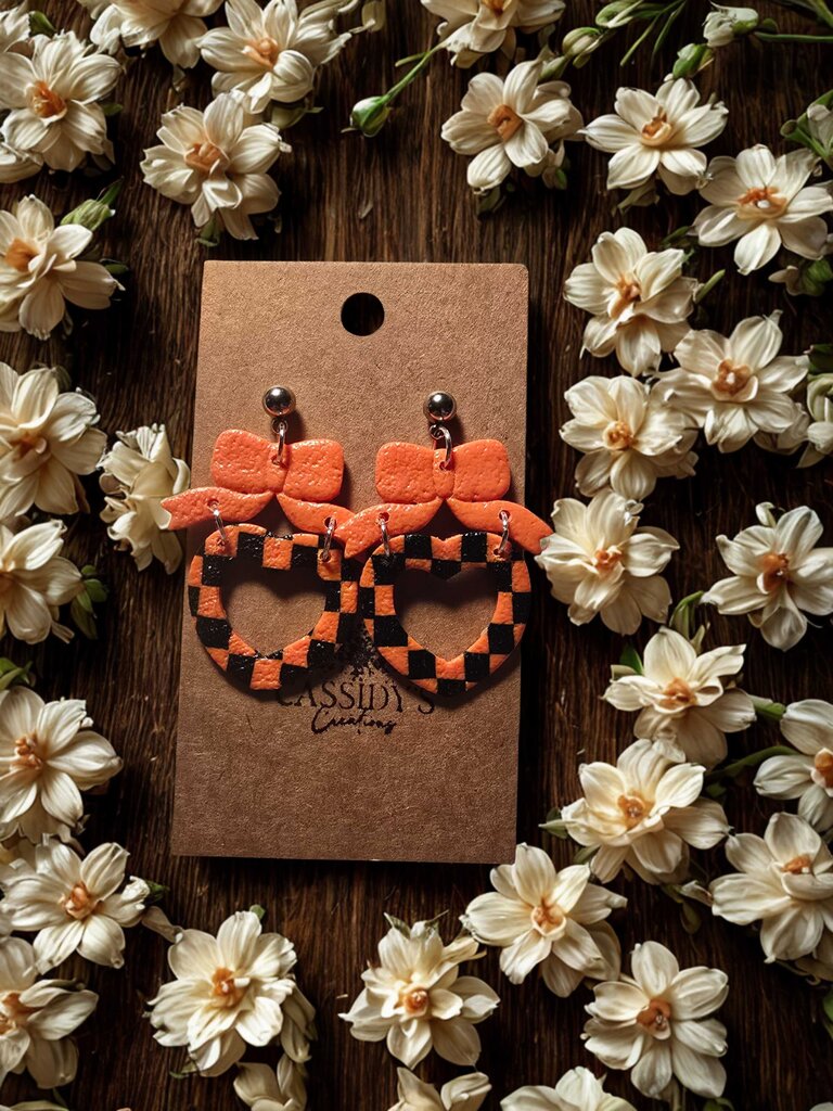 Pojo Bow & Heart Dangles
