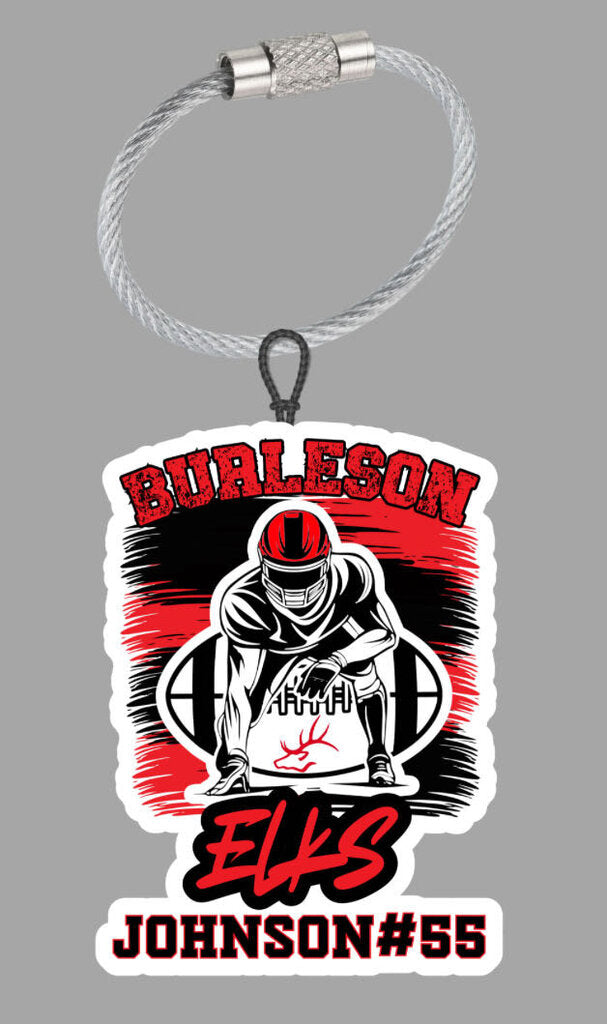 Custom Beaded Bag Tag- Alyssa Johnson