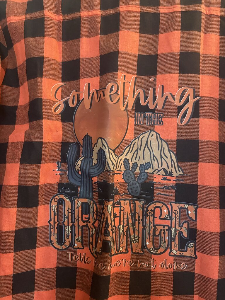 Shirt, Flannel "Something in the Orange"