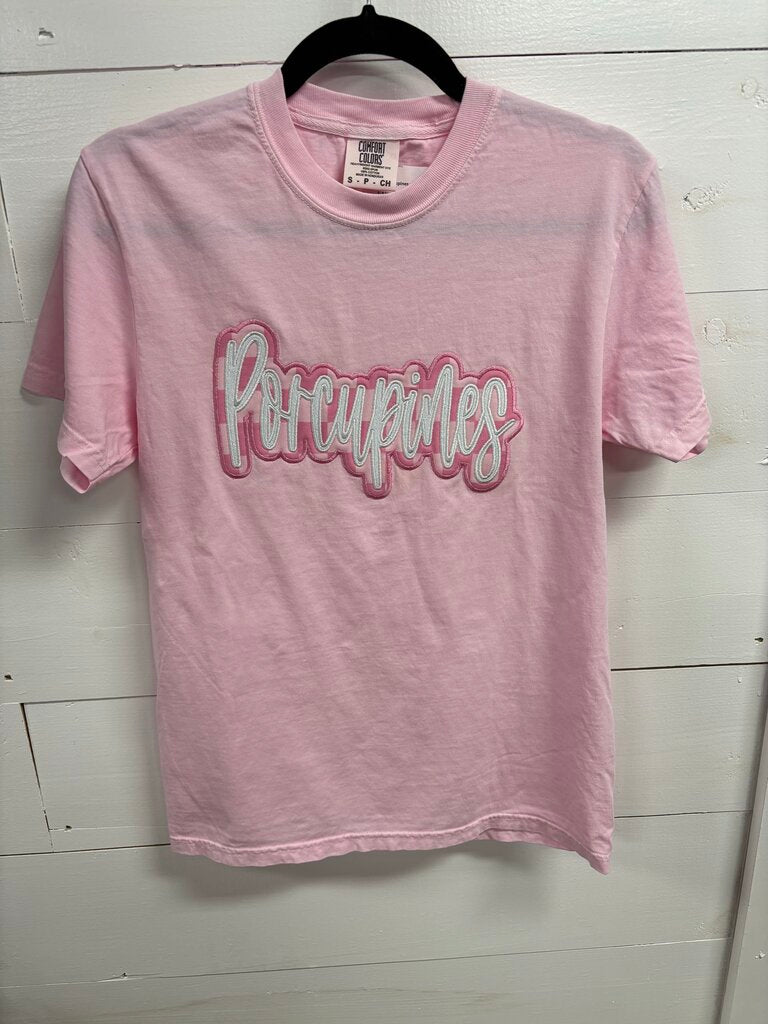 Pink out porcupines shirt size XL