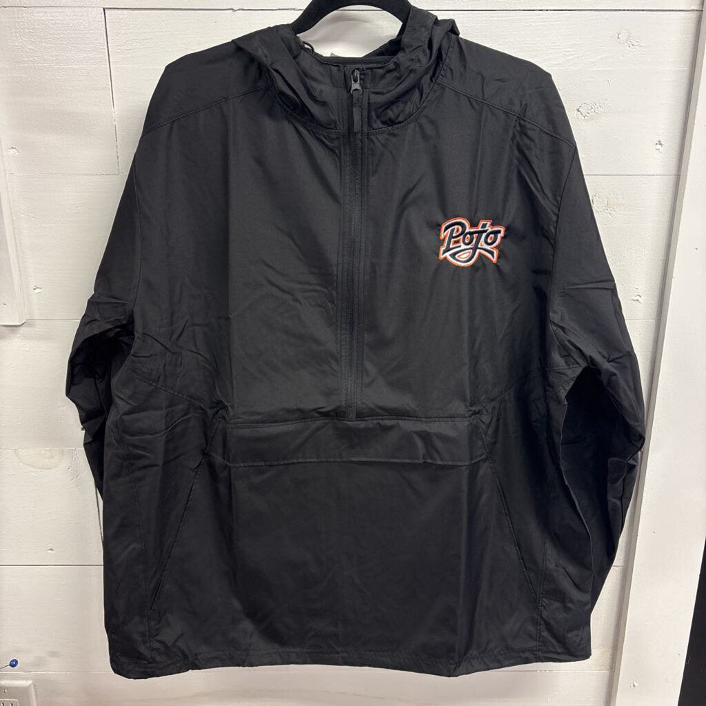 Holloway Black jacket with Hood and Pojo Logo XLARGE
