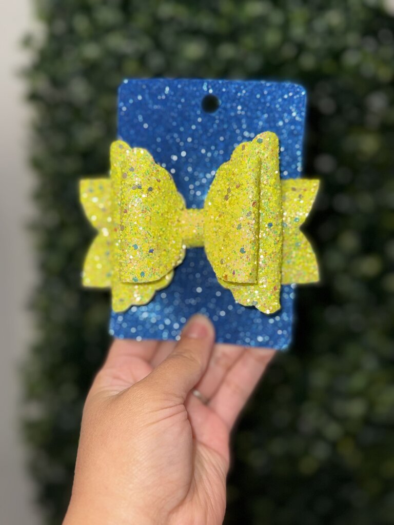 Neon Yellow Faux Leather