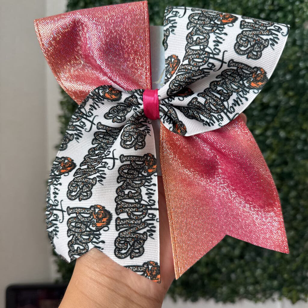 Porcupine pink out bow