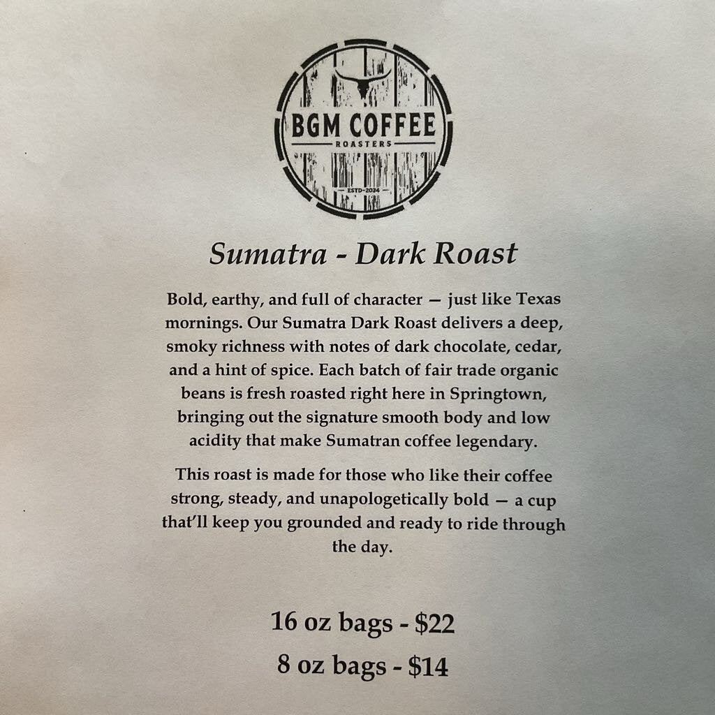 Sumatra - 8 oz Ground