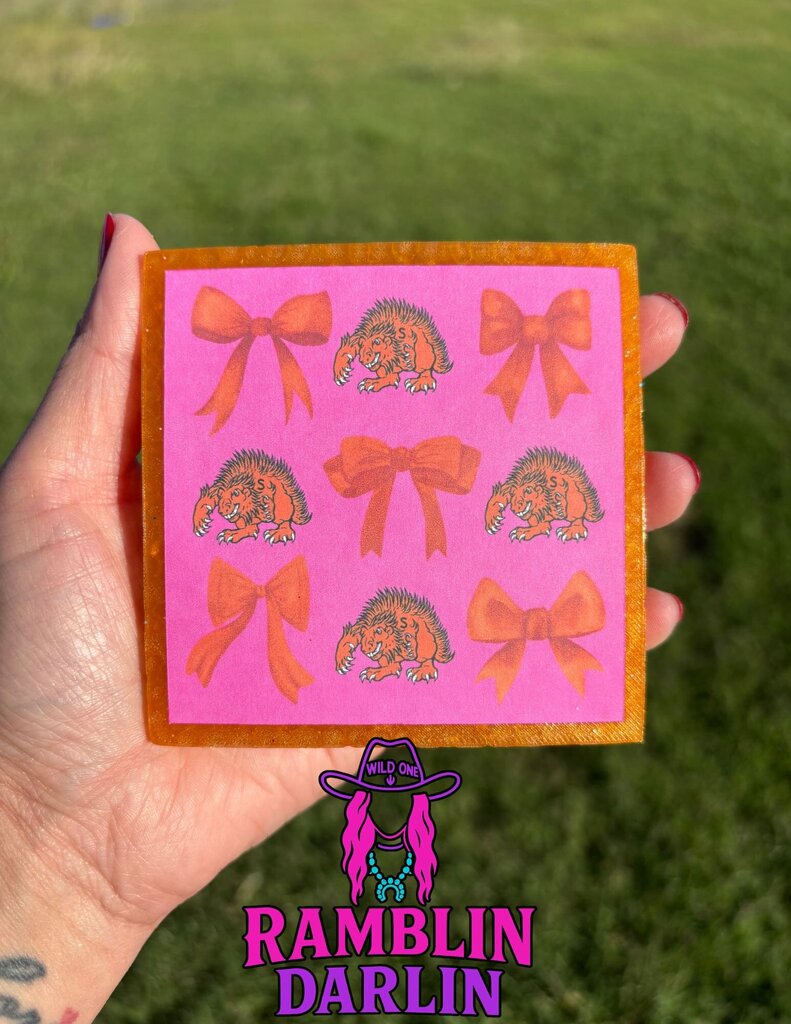 Porcupine Square Freshie in Leather Scent