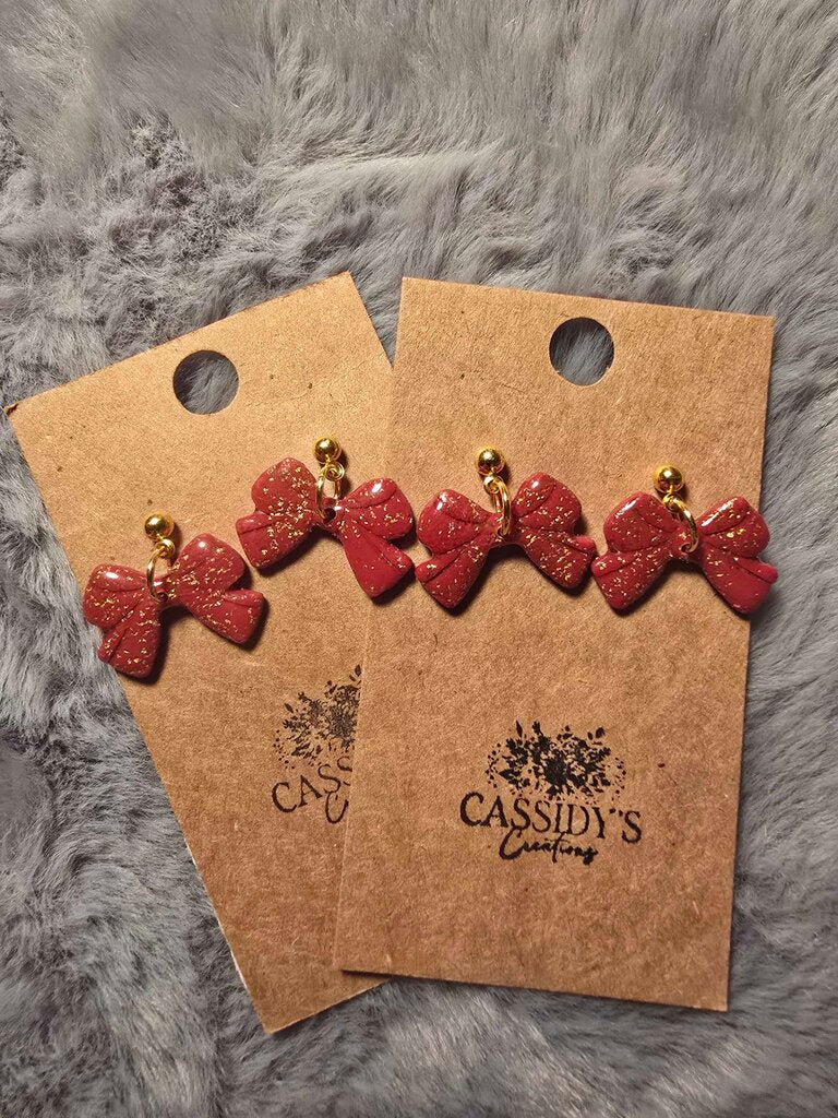 Christmas Bow Dangles