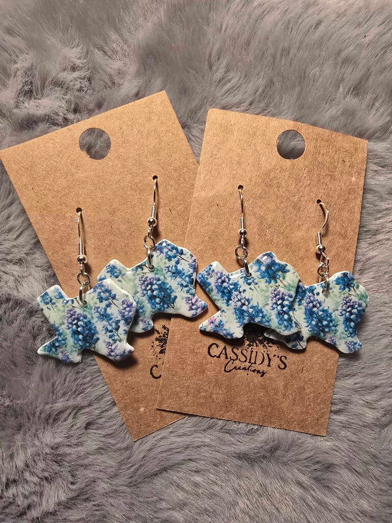 Texas Bluebonnet Dangle