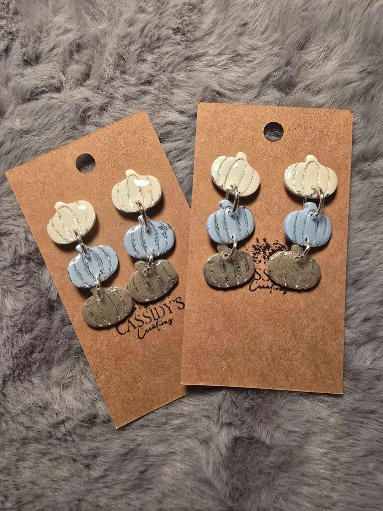 Neutral Pumpkin Dangles