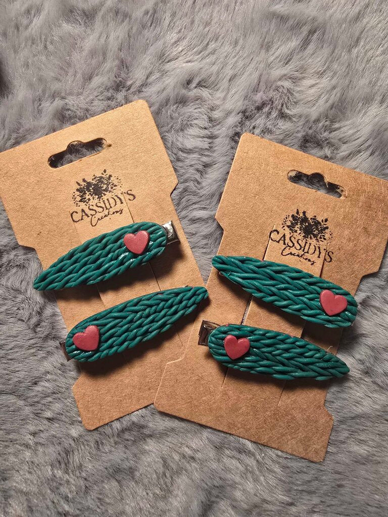 Heart Barrettes (sm)