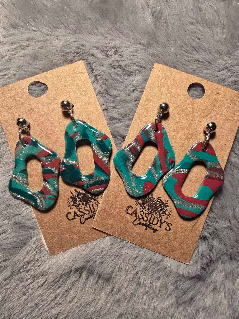 Christmas Abstract Dangles