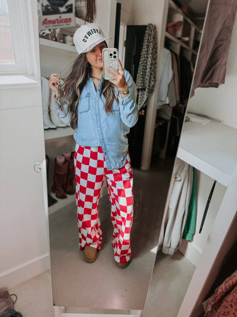 Red Checkered Set