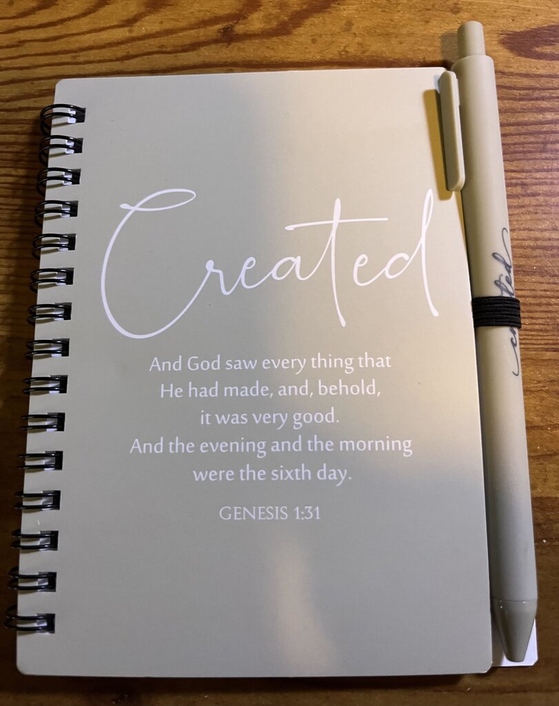CREATED JOURNAL WITH PEN