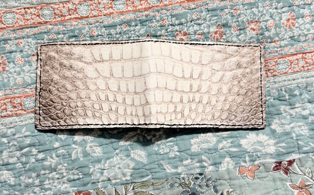 Himalayan Crocodile Leather Bifold Wallet