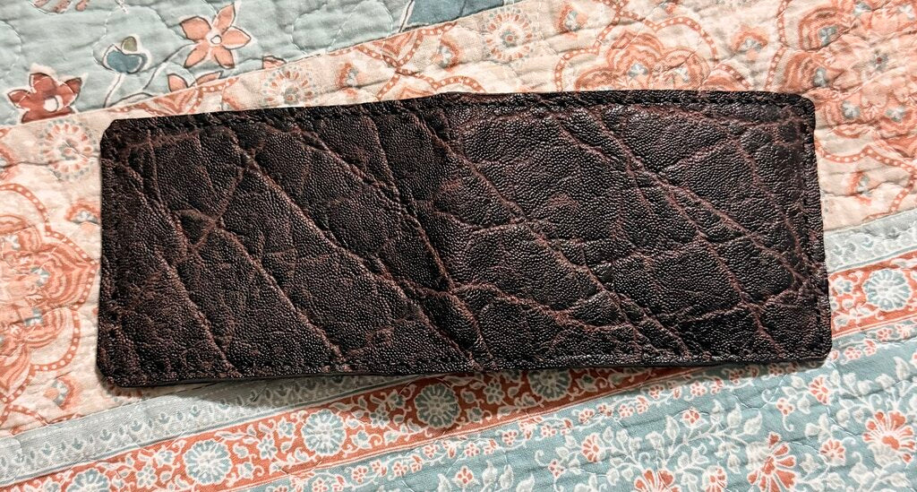 Elephant Leather Bifold Wallet