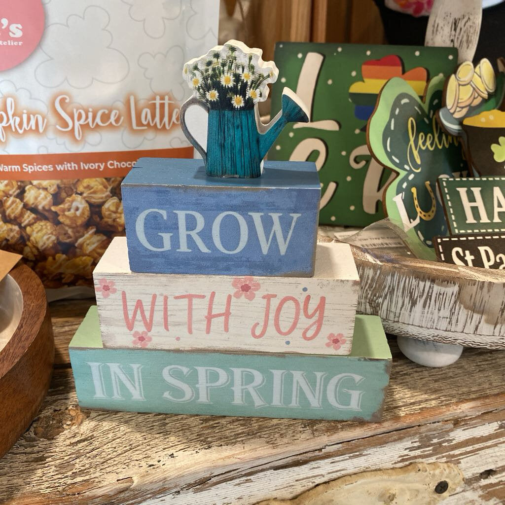 Sign, Wooden Stack Spring