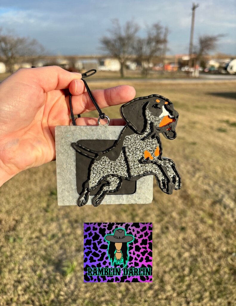 Hunting Dog Freshie in Leather Scent