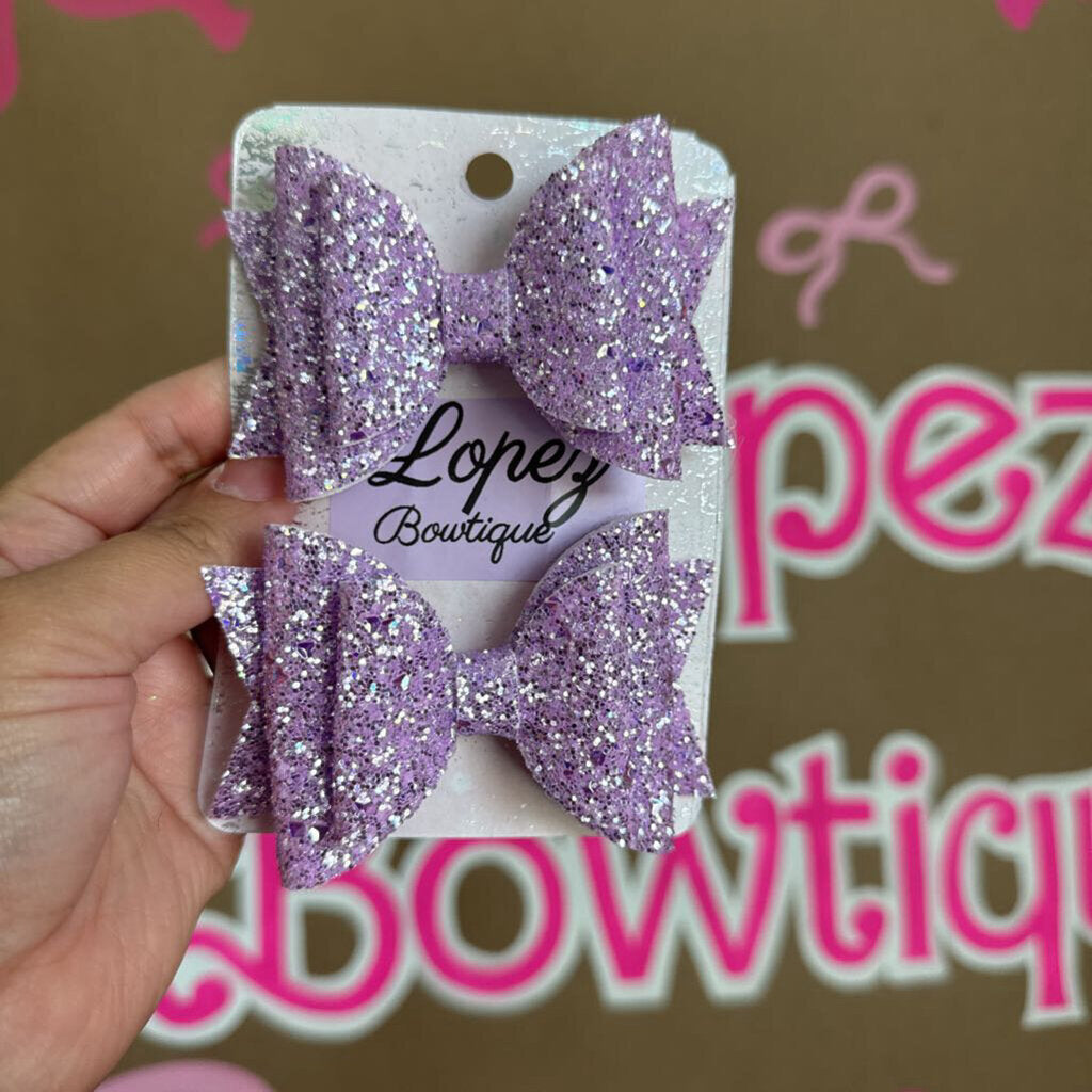 Lilac Glitter Piggies
