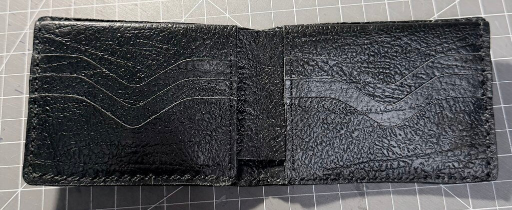 Python Leather Bifold Wallet
