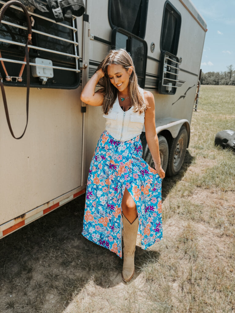 Floral Maxi Skirt