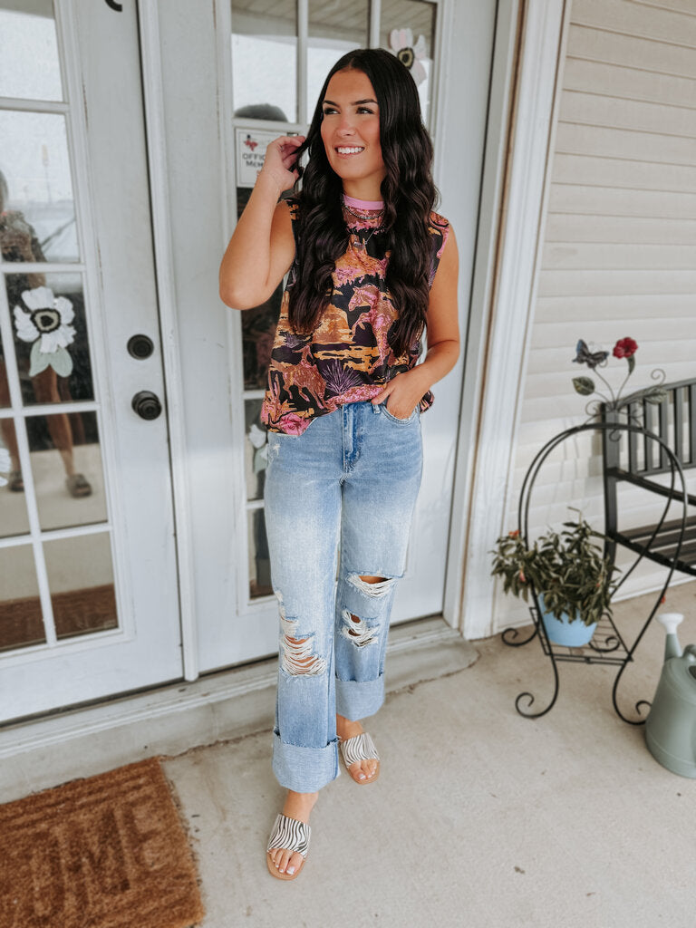 Sunset Cowboy Tank